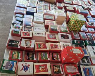 Hallmark Spider Man, Barbies, Trains, Space, Gone With The Wind & others