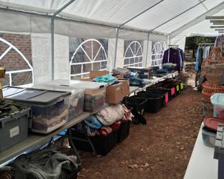 20x40 tent of clothing