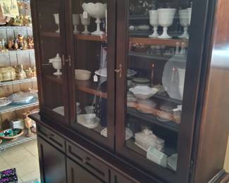 Milk Glass, made in Italy cabinet