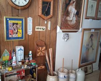 Marshall Pottery, Esso Oil Bottles, old tins & stuff