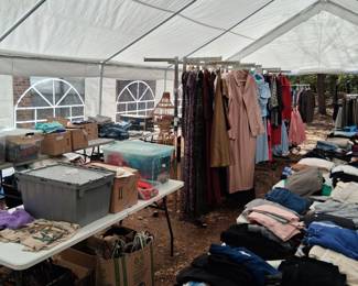 20x40 tent of clothing