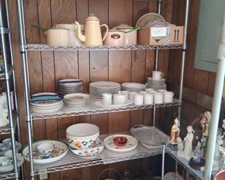 Enamel Ware, Avon, Wedgewood, Brass, & others