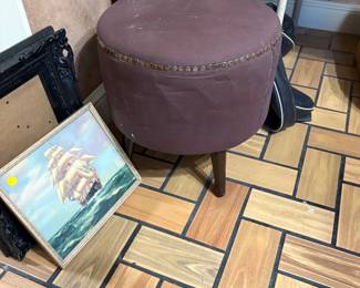 Nice round footstool