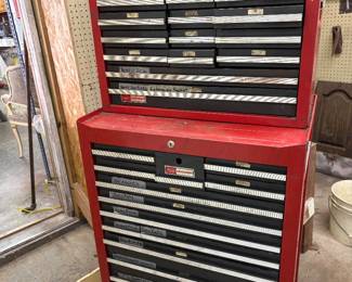  Craftsman tool chest two pieces on casters