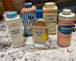 More vintage Powders and Johnsons Baby Oil