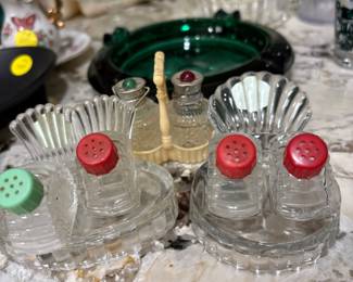 Salt and Pepper Turkey glass sets