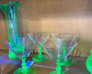 Beautiful Glow Glasses and vases