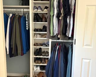 Menswear med and large, ladies shoes sizes 8-9