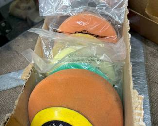 Consumable buffing, and grinding wheels