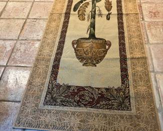 Tapestry wall Hanging w hangers 38x98” (2)