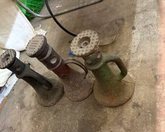 Three house jacks one car jack