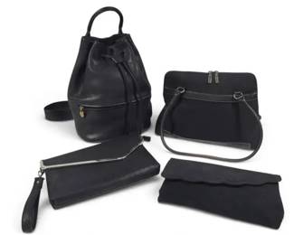 Handbag Lot of 4: Stone Mountain Backpack, MAXX New York Tote & 2 Vintage Clutches
