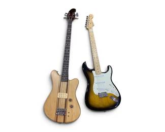 Fender Stratocaster 50th Anniversary Guitar & Martin Guitar – 2-Piece Lot with Cases