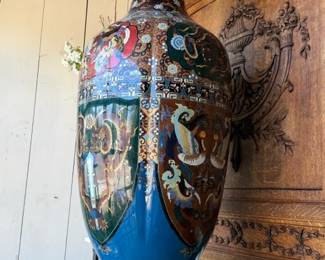 Cloisonne floor vase beautiful condition