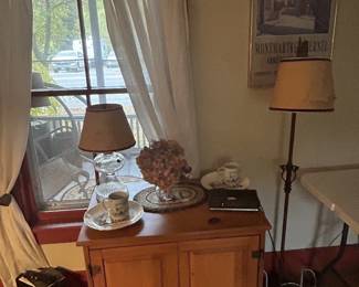 Handmade cabinet and misc. deco
