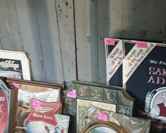 Bar signs. Vintage