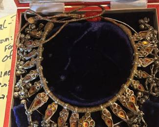 Vintage Indian tribal necklace.  Western/northwestern India. Handmade. Original Hyderabad, A.P.