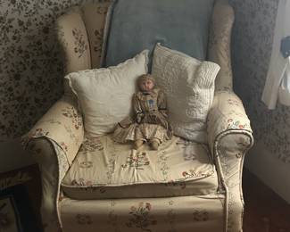 Chair, Antique doll