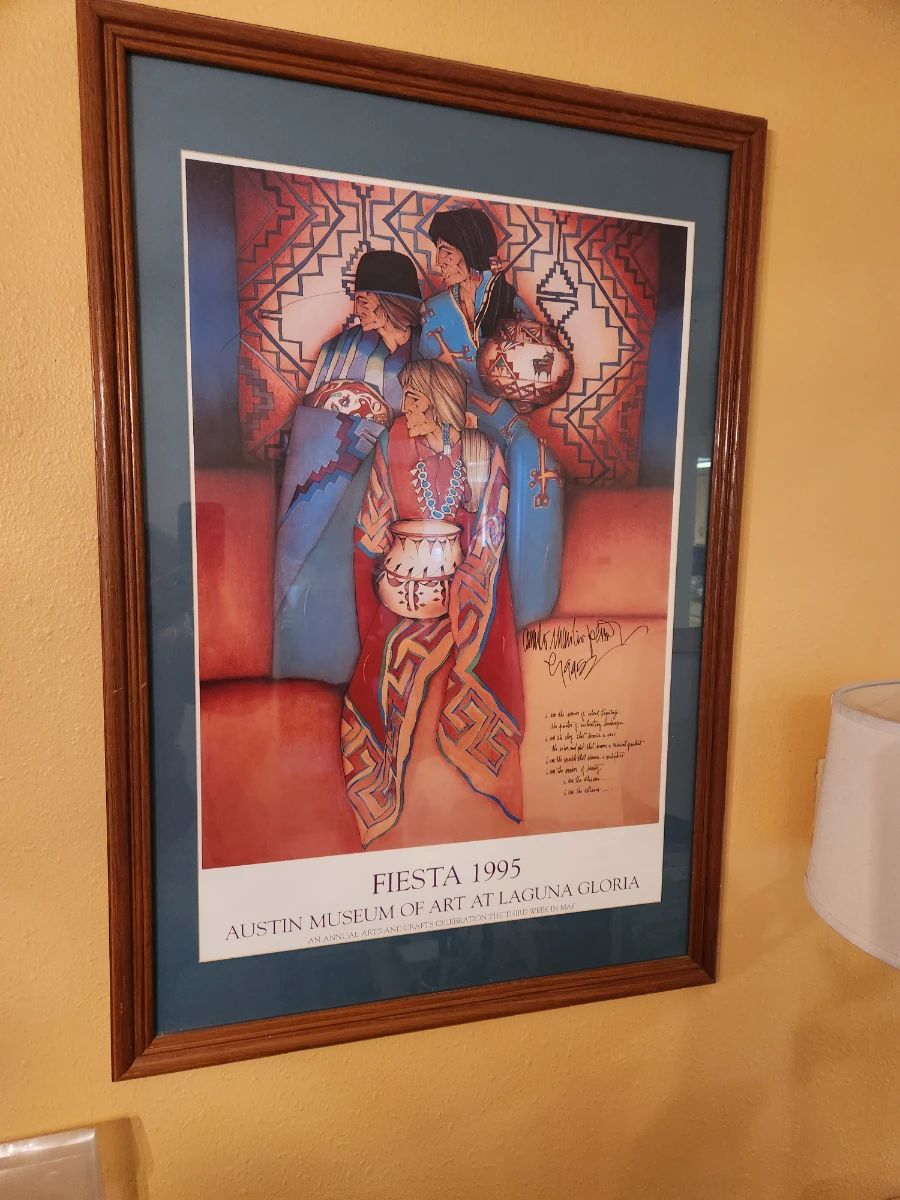 Amado Pena signed Fiesta poster