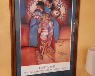 Amado Pena signed Fiesta poster