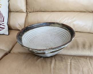Large pottery bowl