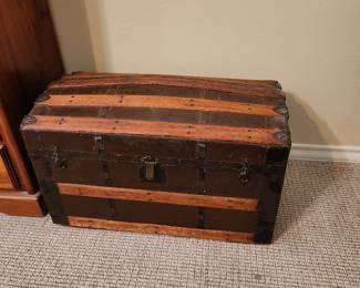 Antique steamer trunk