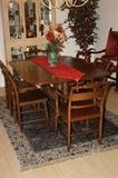 MAHOGANY DINING TABLE