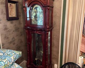 Beautiful lighted Grandfather clock