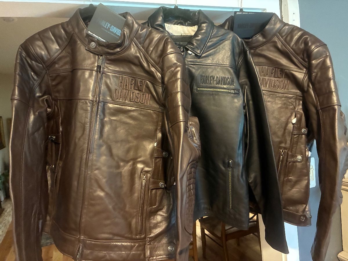 Harley Davidson Leather Jackets with Tags. Size Large