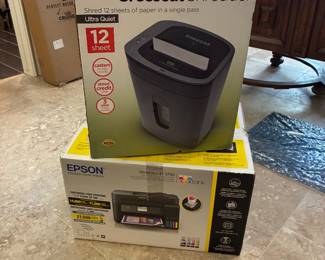 Color Printer and Shredder-brand new in the box!