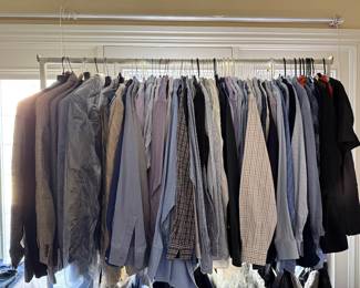 Men's Dress Shirts. Some with tags