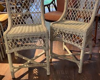 Wicker bar stools
