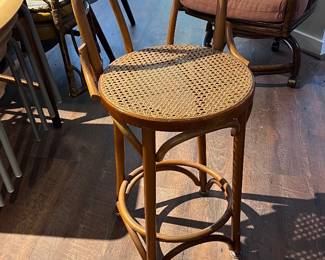 Bent wood bar stool