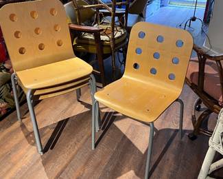 Stacking chairs, $6 ea or 4 for $20