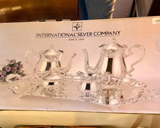 No, never opened International Silver Company Tea set