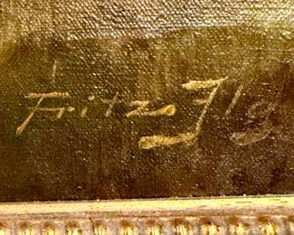 Original Fritzs Fig oil painting