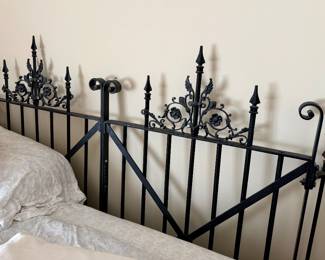 Antique wrought iron fence