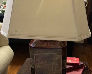 Toleware lamp