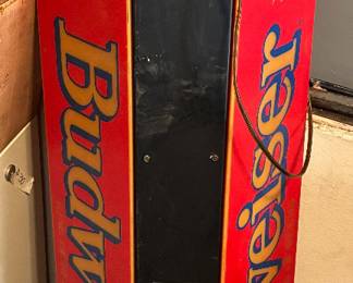 Vintage Budweiser pool table light