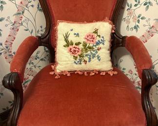 Victorian upholstered Gentleman’s chair