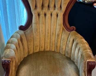 Victorian parlor chair