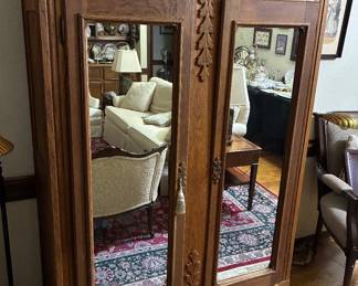 French walnut armoire