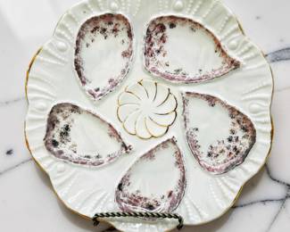 ANTIQUE OYSTER PLATES 