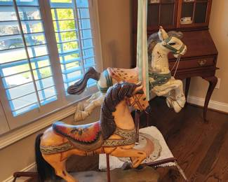 Vintage carousel horses