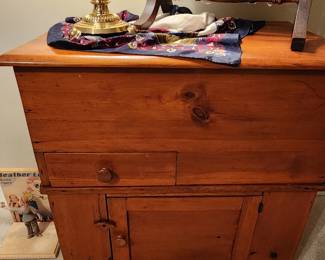 Antique pine washstand