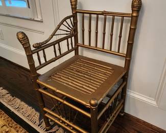Victorian bamboo corner chair