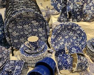 Staffordshire  "Blue Calico" collection
