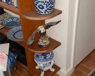blue and white pottery