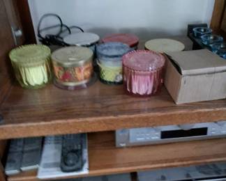candles out the wazoo