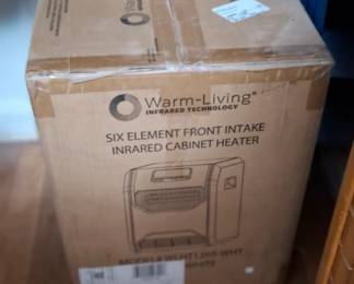front intake cabinet heater, new in box